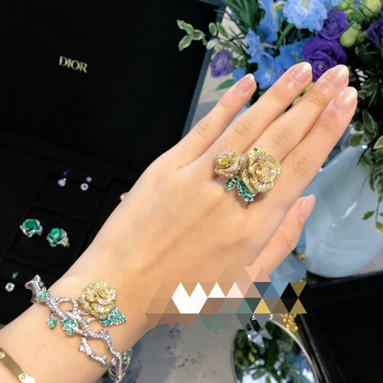 Rose dior bagatelle ring on sale