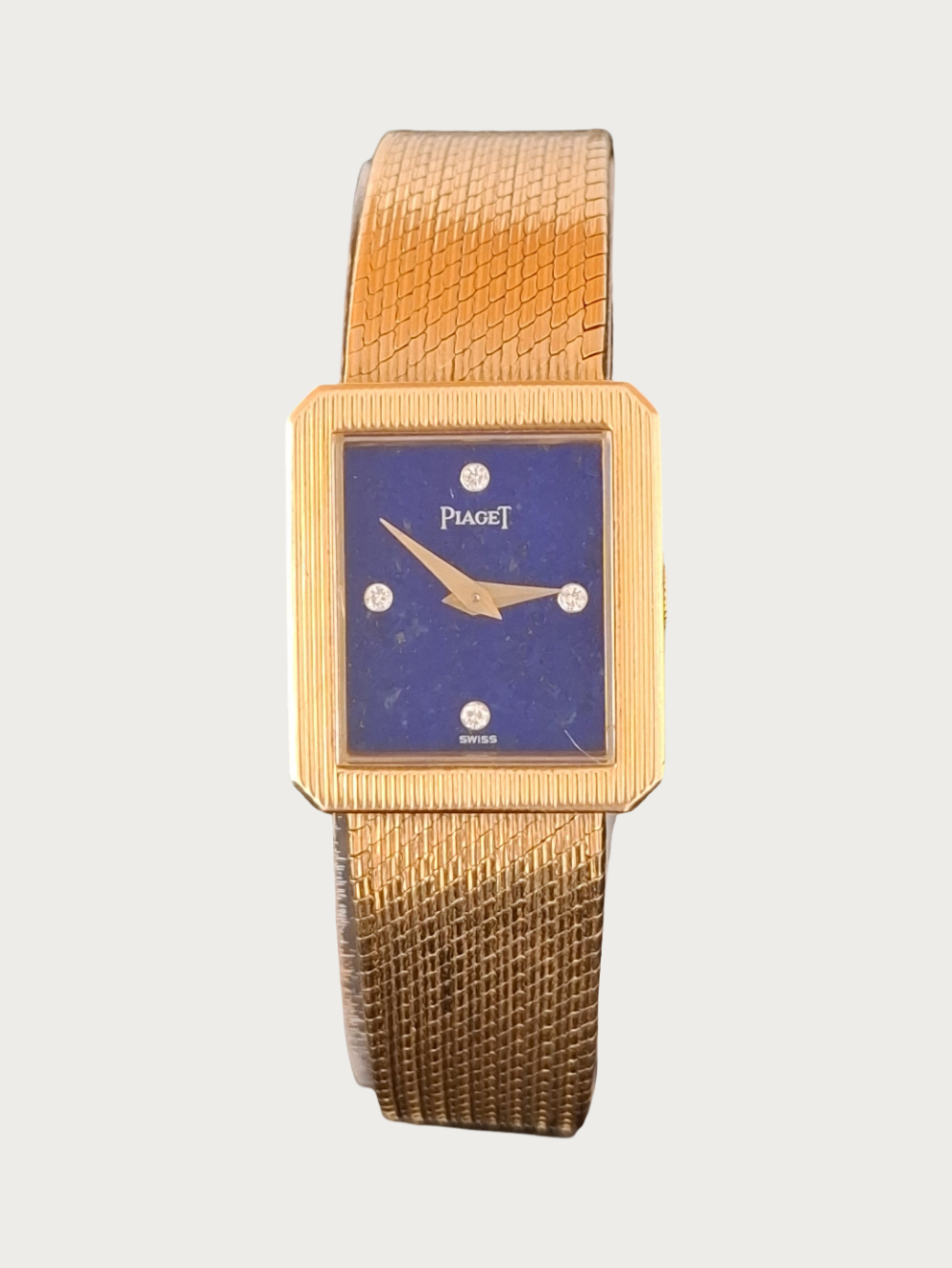 Piaget 18K Yellow Gold Lapis Lazuli Dial With Diamonds