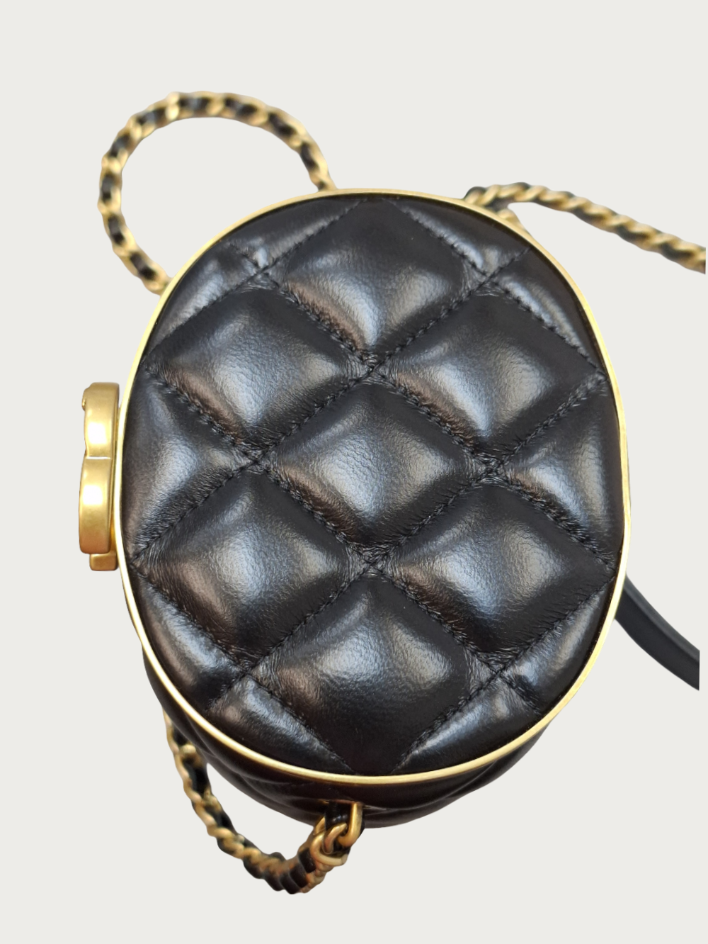 Chanel Mini Black Lambskin Crown Box Bag - Image 5