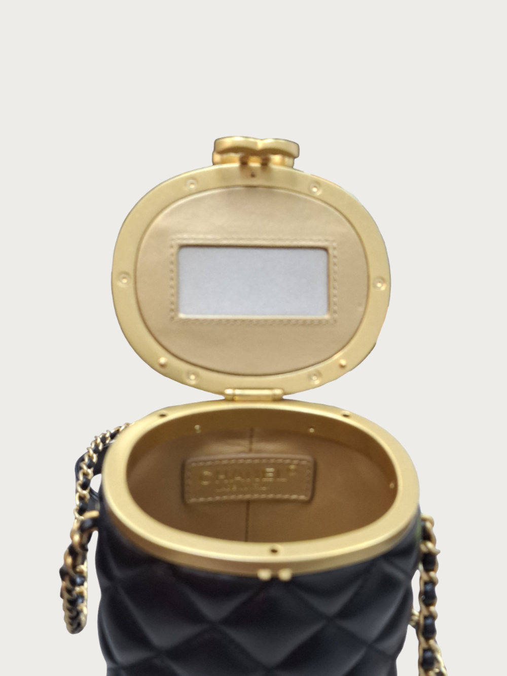 Chanel Mini Black Lambskin Crown Box Bag - Image 7