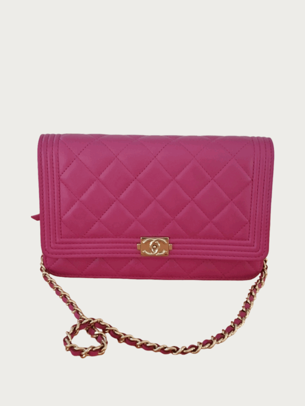 Pre-Own Chanel Boy Wallet On Chain Limited Edition