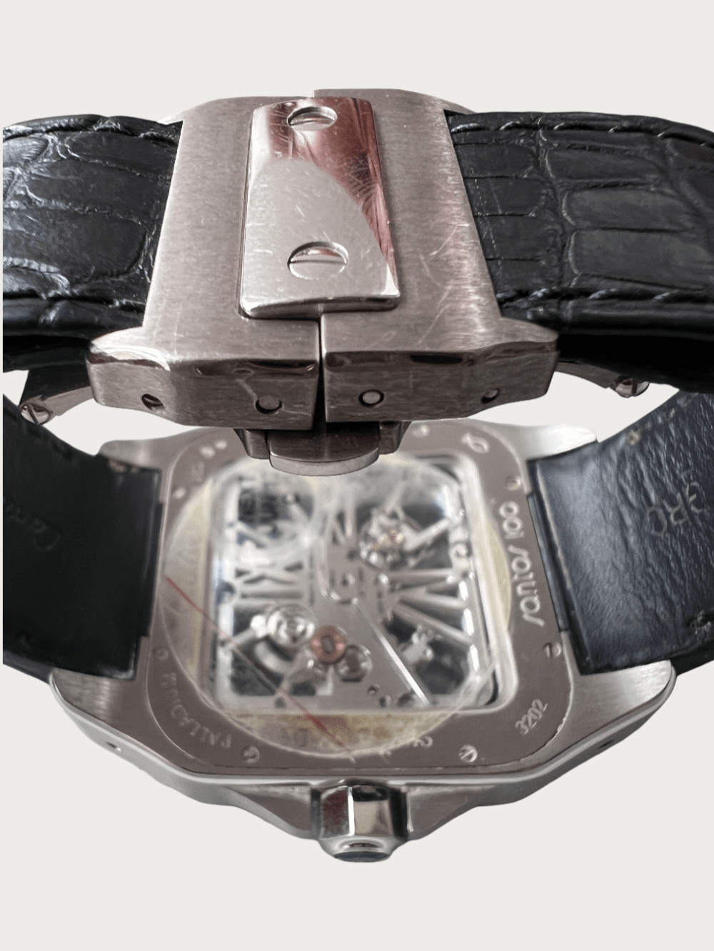 Cartier Santos 100 Skeleton XL in Palladium Limited Edition - Image 6